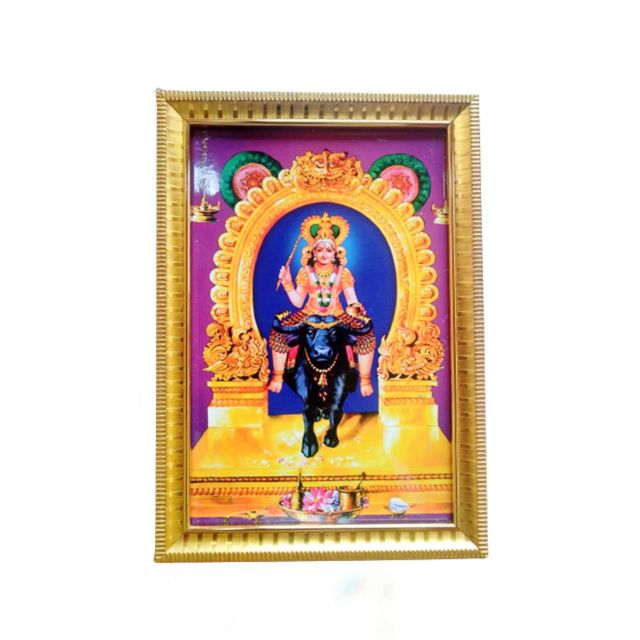 Camcall Sree VISHNUMAYA Bhagvan Worship Photo Frame 25x18 cm Gold Plated Frame|Wall Decor Photo Frame | Standard, Gold
