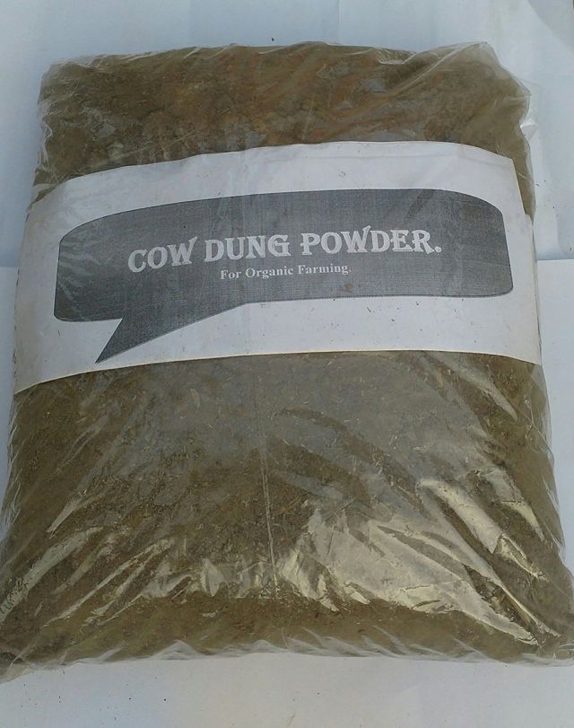 Cow Dung Powder for Organic Farming, 1 kg, Brown
