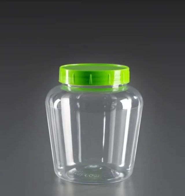 Apple Shape PET Bottle 1KG Pickle jar -Honey, Ghee Storage Container
