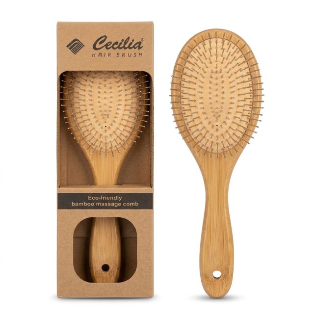 CECILIA Eco Friendly Hair Comb- Bamboo Massage Comb