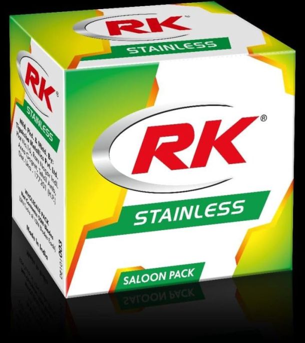 RK Stainless Saloon Pack Razor Blades Pack of 4