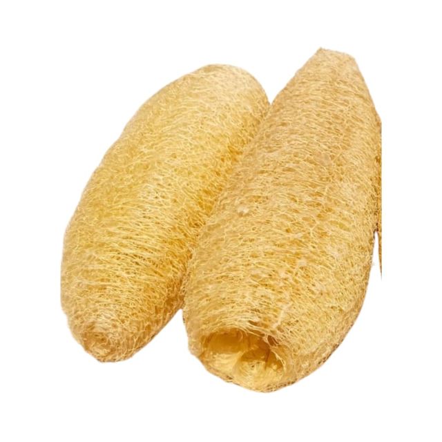 CRPL Bathing Body Scrubber Shower Loofah Sponge Peerkangai naaru Turai Beerakaya (2 Pieces Best value Pack) Organic Ridge Gourd Fiber