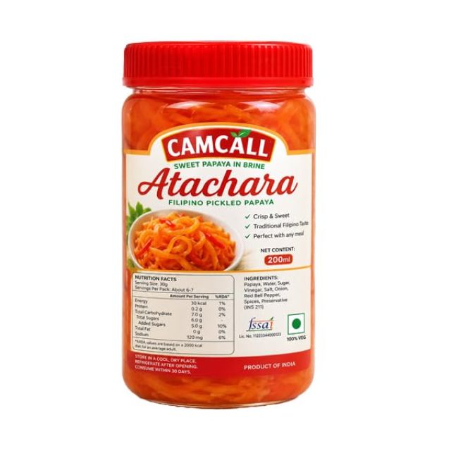 Sweet Papaya In Brine-Filipino Atchara Pickle